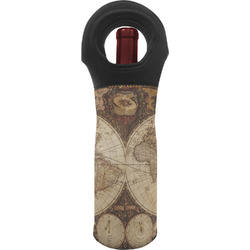 Vintage World Map Wine Tote Bag