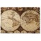 Antique World Map Woven Floor Mat