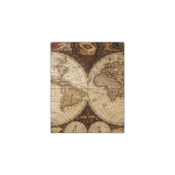Vintage World Map 11x14 - Canvas Print - Front View