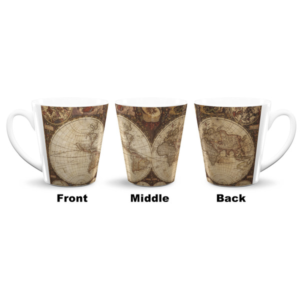 Vintage World Map 12 Oz Latte Mug - Approval