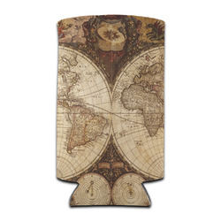 Vintage World Map Can Cooler (tall 12 oz)
