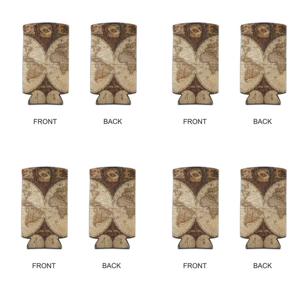 Vintage World Map 12oz Tall Can Sleeve - Set of 4 - APPROVAL