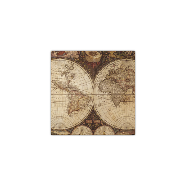 Vintage World Map 12x12 - Canvas Print - Front View