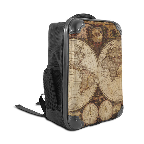 Vintage World Map 15" Backpack - ANGLE VIEW