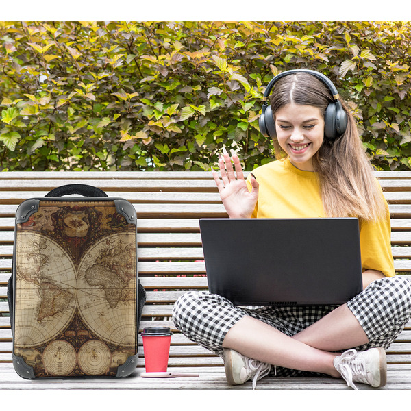 Vintage World Map 15" Backpack - LIFESTYLE