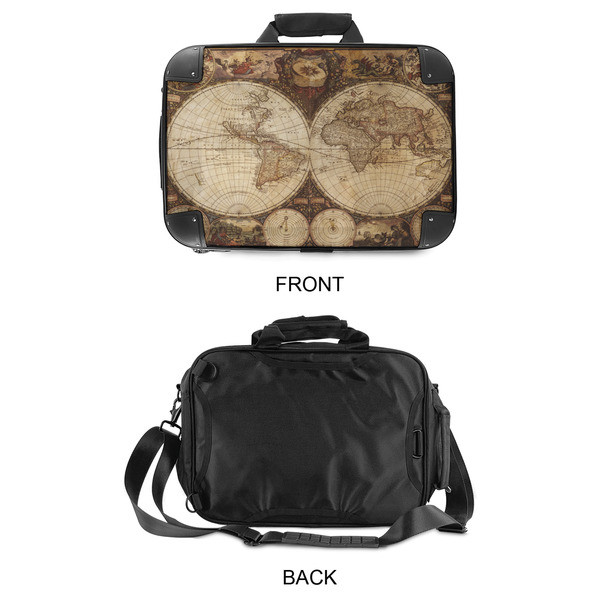 Vintage World Map 15" Hard Shell Briefcase - APPROVAL