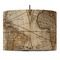 Vintage World Map Drum Pendant Lamp