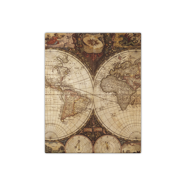 Vintage World Map 16x20 - Canvas Print - Front View