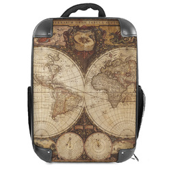 Vintage World Map Hard Shell Backpack