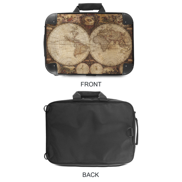 Vintage World Map 18" Laptop Briefcase - APPROVAL