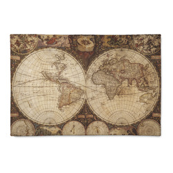Vintage World Map 2' x 3' Patio Rug