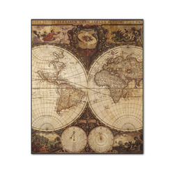 Vintage World Map Wood Print - 20x24