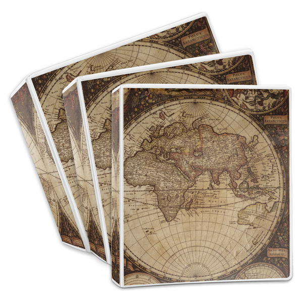 Vintage World Map 3-Ring Binder Group
