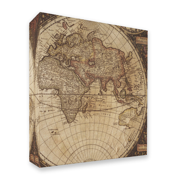 Vintage World Map 3 Ring Binders - Full Wrap - 2" - FRONT