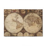 Vintage World Map 4' x 6' Indoor Area Rug