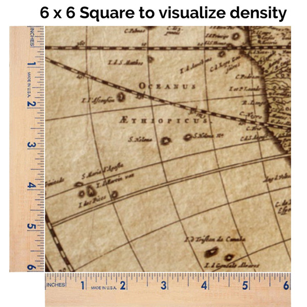 Vintage World Map 6x6 Swatch of Fabric