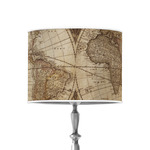 Vintage World Map 8" Drum Lamp Shade - Poly-film