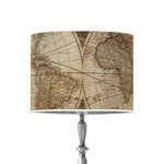 Vintage World Map 8" Drum Lamp Shade - Poly-film