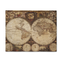 Vintage World Map 8' x 10' Patio Rug