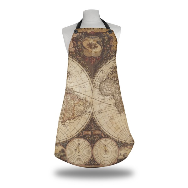 Custom Vintage World Map Apron