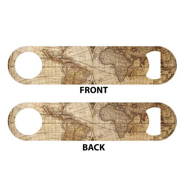 Vintage World Map Bar Bottle Opener - White - Approval