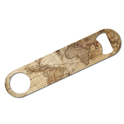 Vintage World Map Bar Bottle Opener