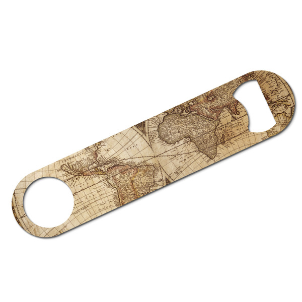 Custom Vintage World Map Bar Bottle Opener