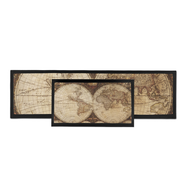 Vintage World Map Bar Mat - Parent Main