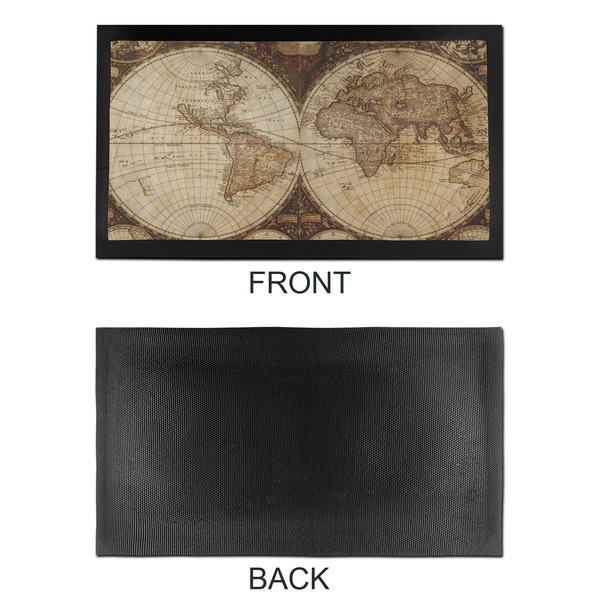 Vintage World Map Bar Mat - Small - APPROVAL