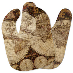 Vintage World Map Baby Bib