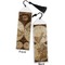 Vintage World Map Bookmark with tassel - Front and Back