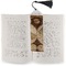 Vintage World Map Bookmark with tassel - In book