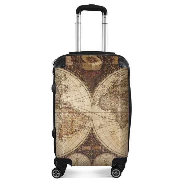 Custom Vintage World Map Suitcase