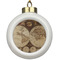 Vintage World Map Ceramic Ball Ornament