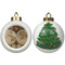 Vintage World Map Ceramic Christmas Ornament - X-Mas Tree (APPROVAL)