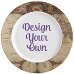 Vintage World Map Ceramic Dinner Plates (Set of 4)