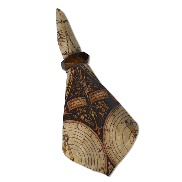 Vintage World Map Cloth Napkins - Personalized Dinner (Folded in Ring) (MAIN)