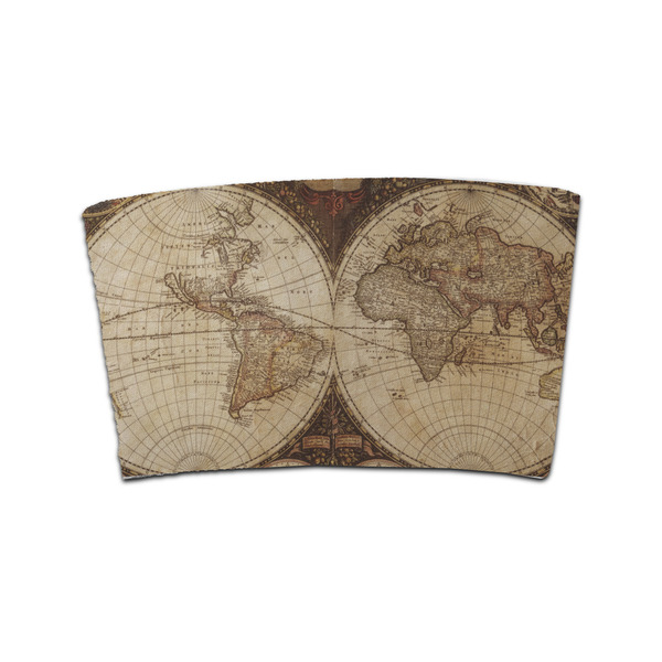 Custom Vintage World Map Coffee Cup Sleeve