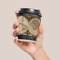Vintage World Map Coffee Cup Sleeve - LIFESTYLE