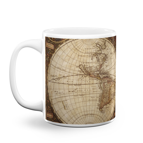 Custom Vintage World Map Coffee Mug
