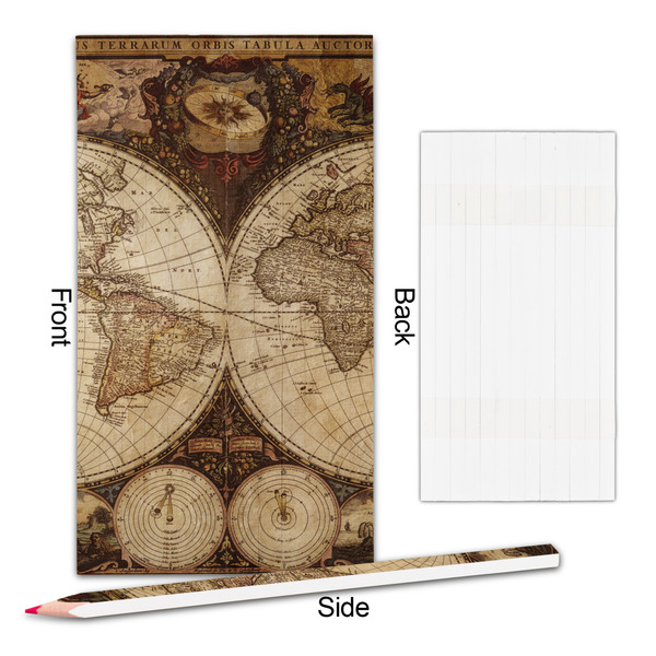 Vintage World Map Colored Pencils - Approval