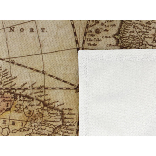 Vintage World Map Cooling Towel- Detail