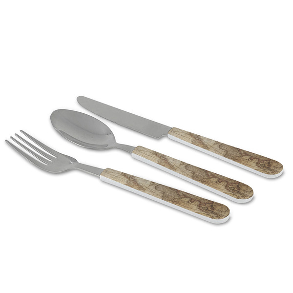 Vintage World Map Cutlery Set - MAIN