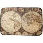 Vintage World Map Dish Drying Mat