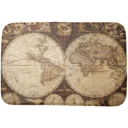 Vintage World Map Dish Drying Mat