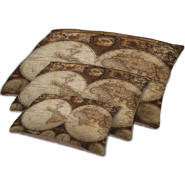 Vintage World Map Dog Beds - MAIN (sm, med, lrg)