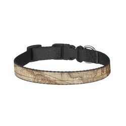 Vintage World Map Dog Collar - Large