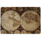 Vintage World Map Dog Food Mat - Small without bowls