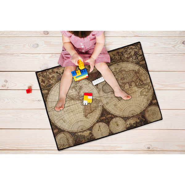 Vintage World Map Door Mats - LIFESTYLE kid