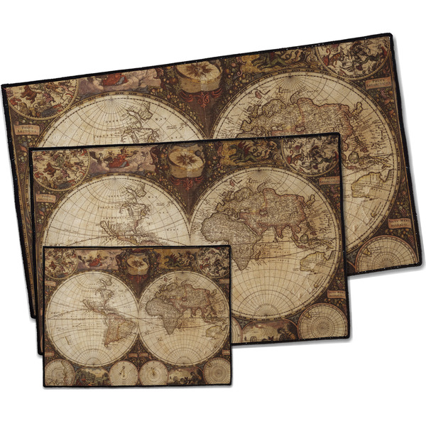 Vintage World Map Door Mats - PARENT MAIN